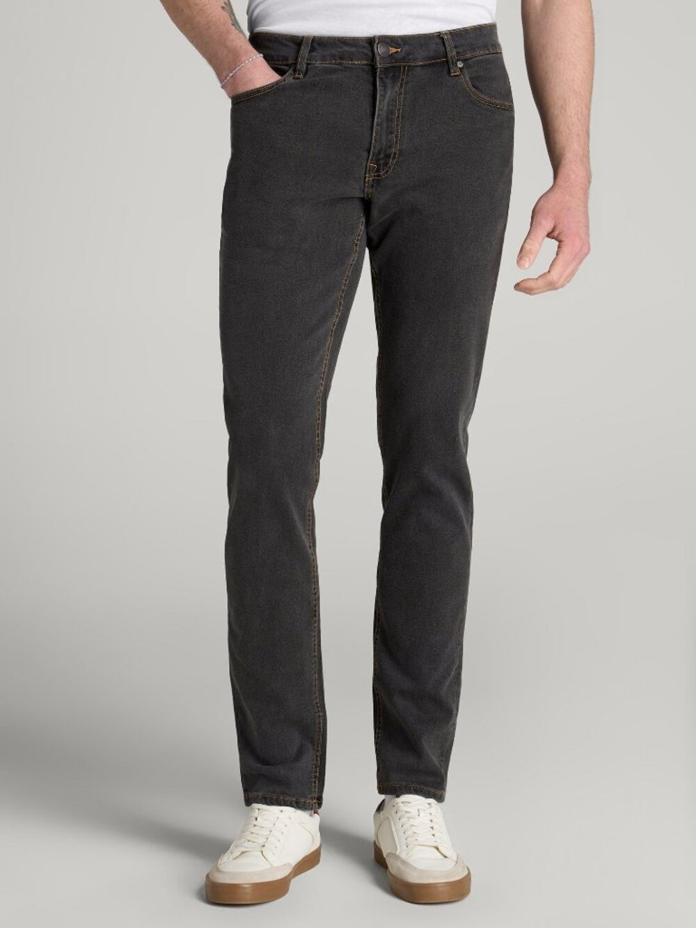 LJ&S TAPERED Jeans for Tall Men in Vintage Black LJ&S TAPERED Jeans for Tall Men